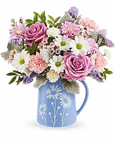 Beautiful pastel flower arrangement